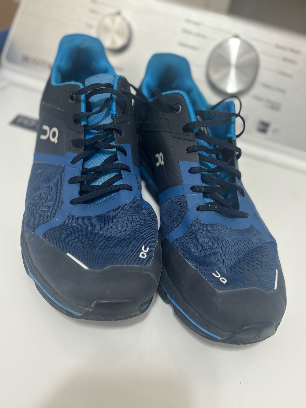 On Running Men's Athletic Shoes in Navy and Bright Blue